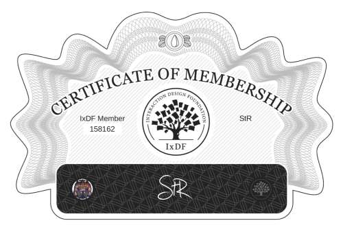 Certificate of Membership – StR