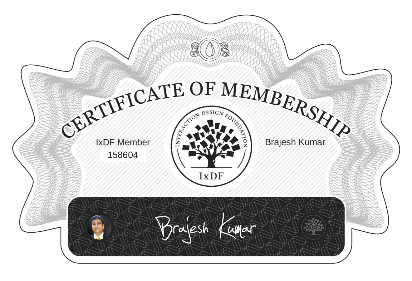 Certificate of Membership – Brajesh Kumar