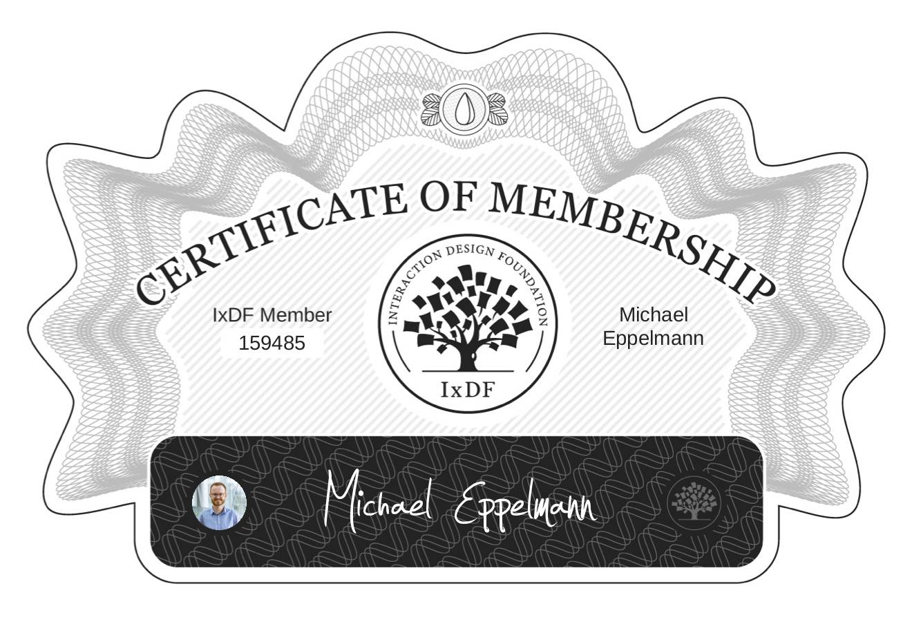 Certificate of Membership – Michael Eppelmann