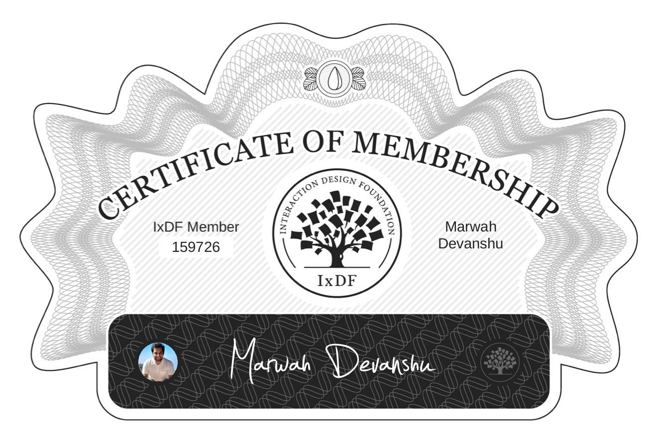 Certificate of Membership – Marwah Devanshu