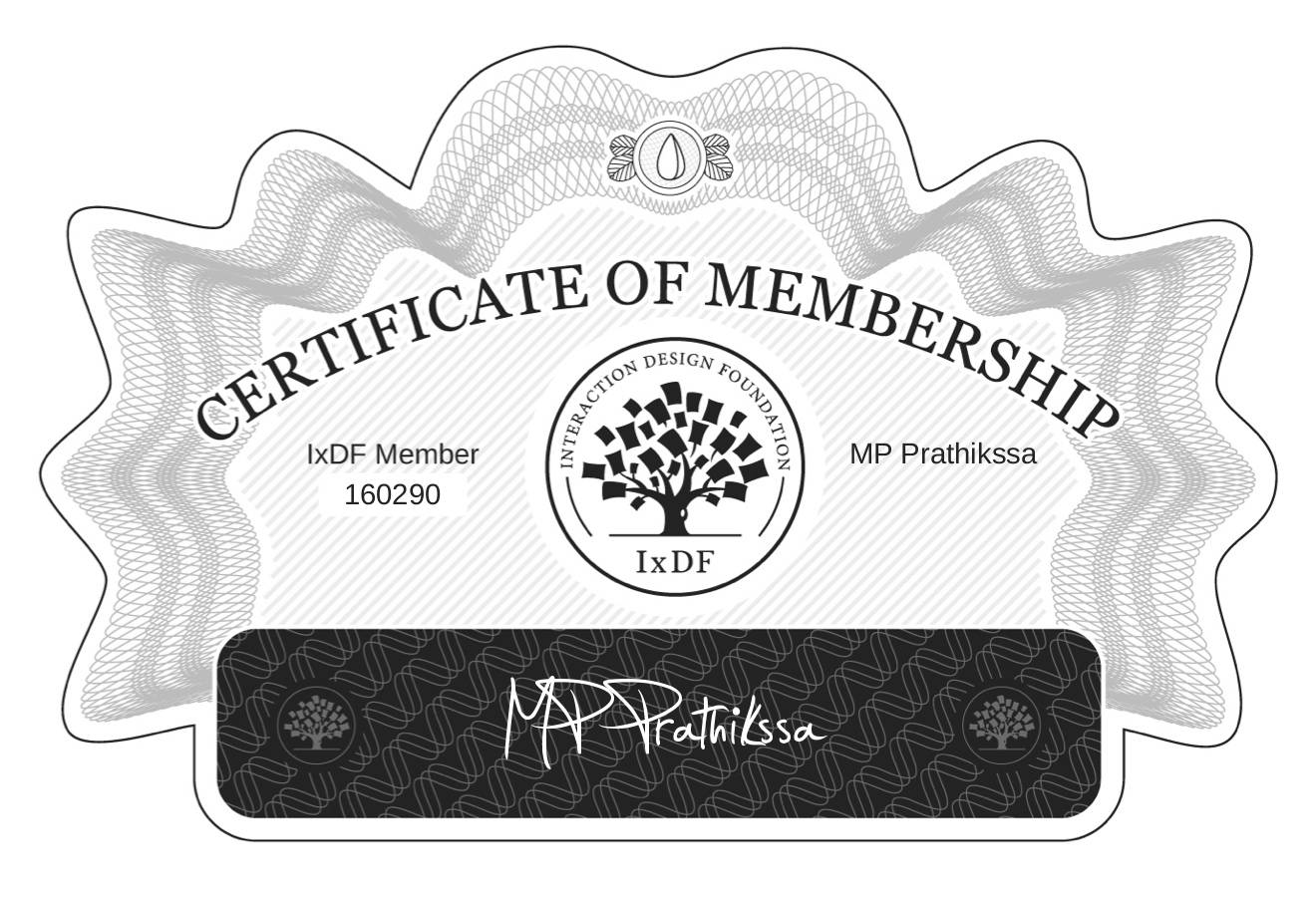Certificate of Membership – MP Prathikssa