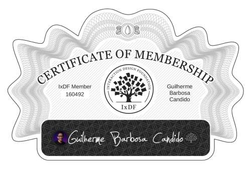 Certificate of Membership – Guilherme Barbosa Candido