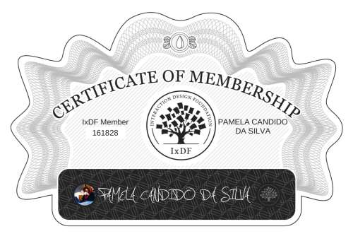 Certificate of Membership – PAMELA CANDIDO DA SILVA