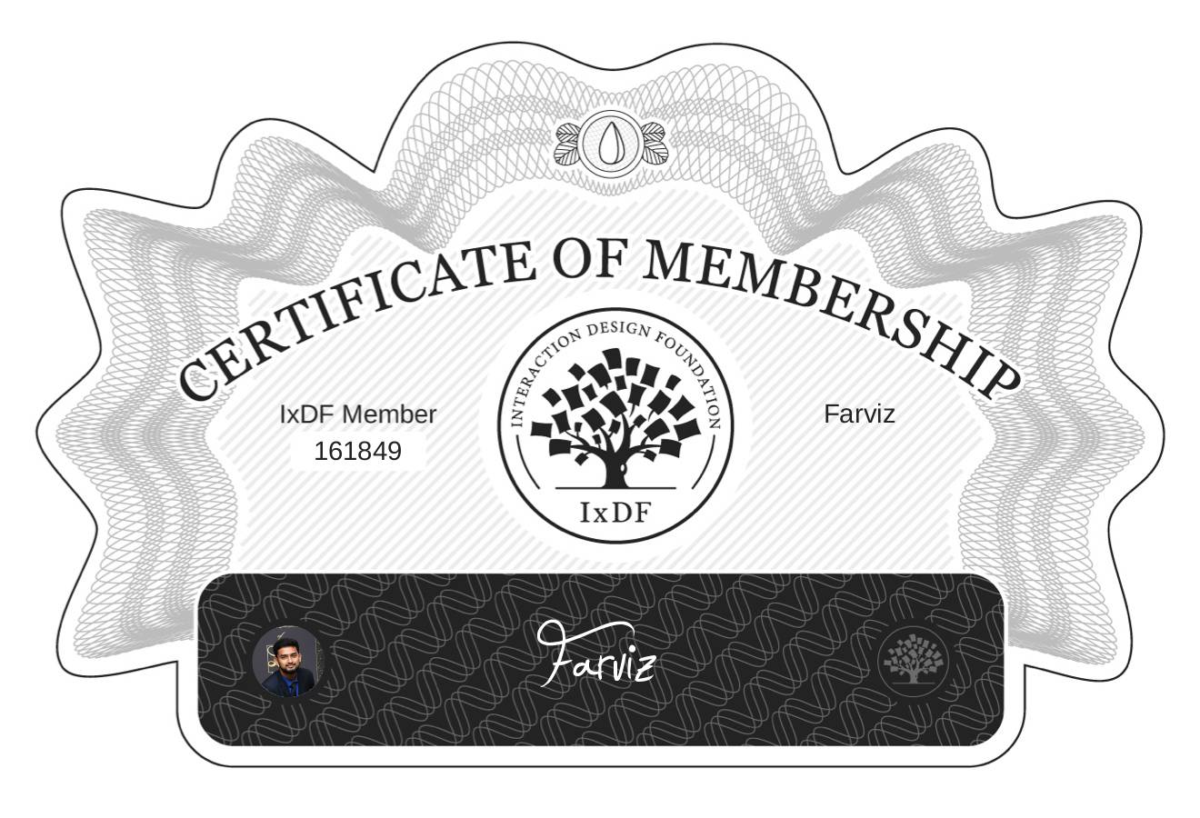 Certificate of Membership – Farviz
