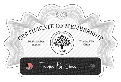 Certificate of Membership – Thenna Kim Chea