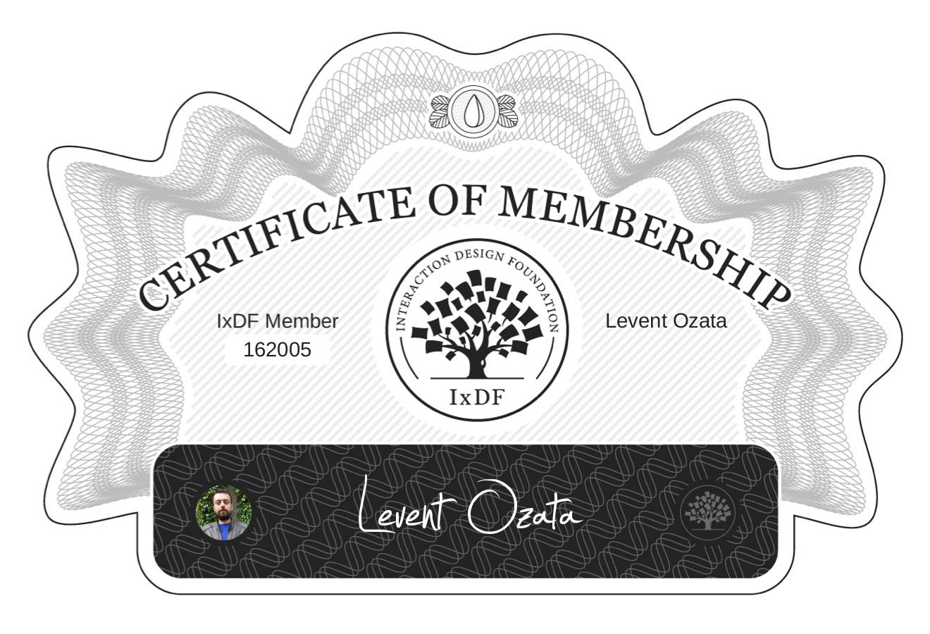 Certificate of Membership – Levent Özata