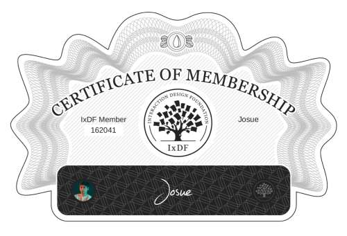 Certificate of Membership – Josue
