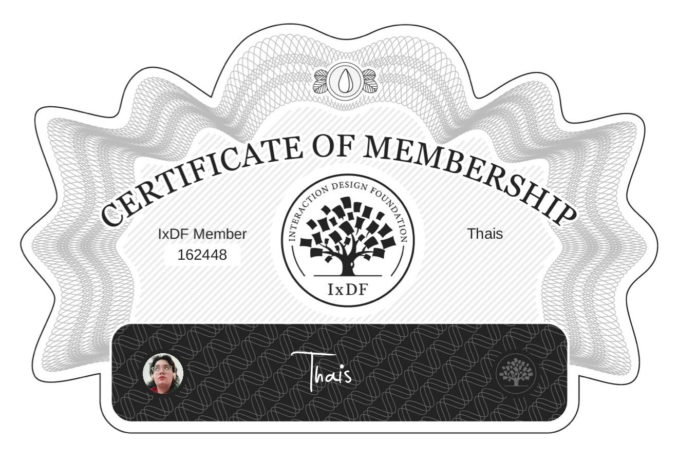 Certificate of Membership – Thais