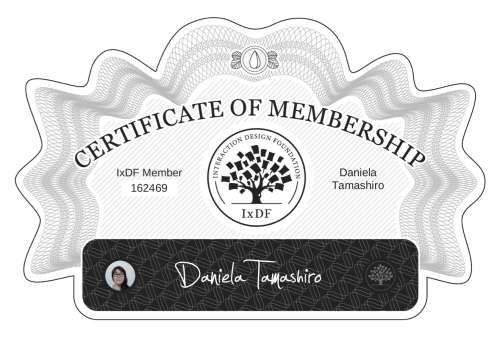 Certificate of Membership – Daniela Tamashiro