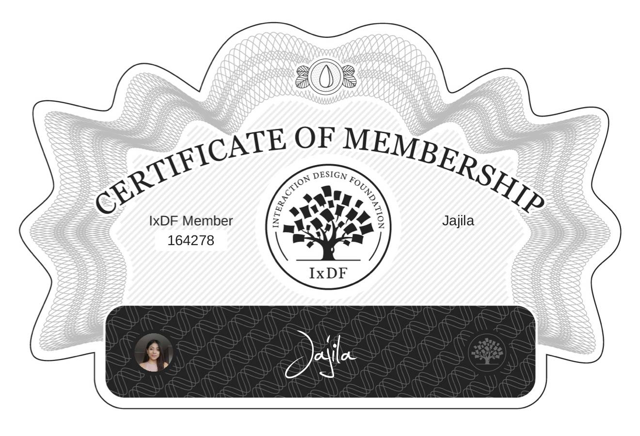 Certificate of Membership – Jajila