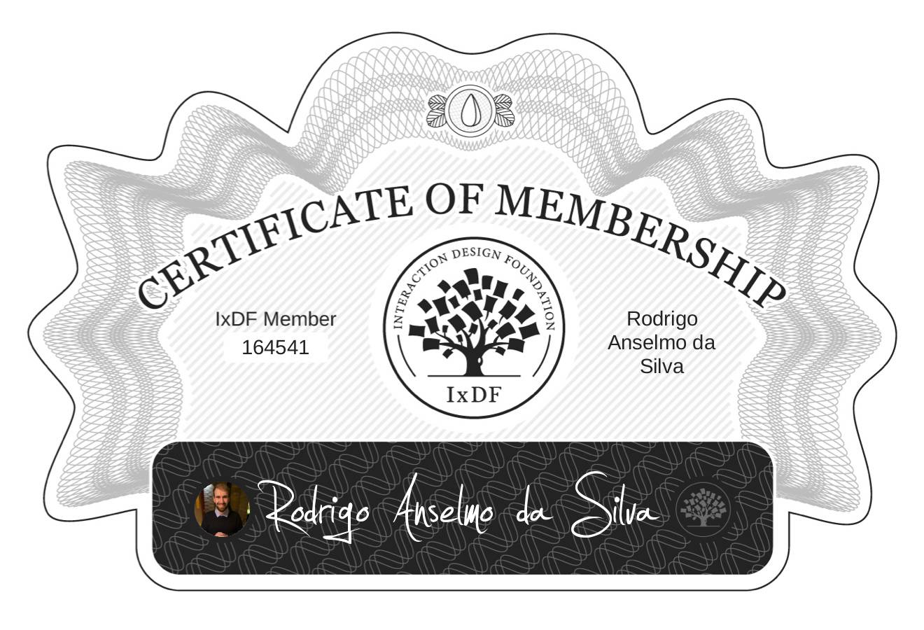 Certificate of Membership – Rodrigo Anselmo da Silva