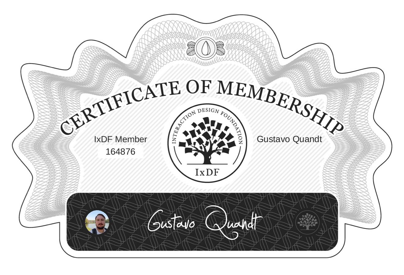 Certificate of Membership – Gustavo Quandt