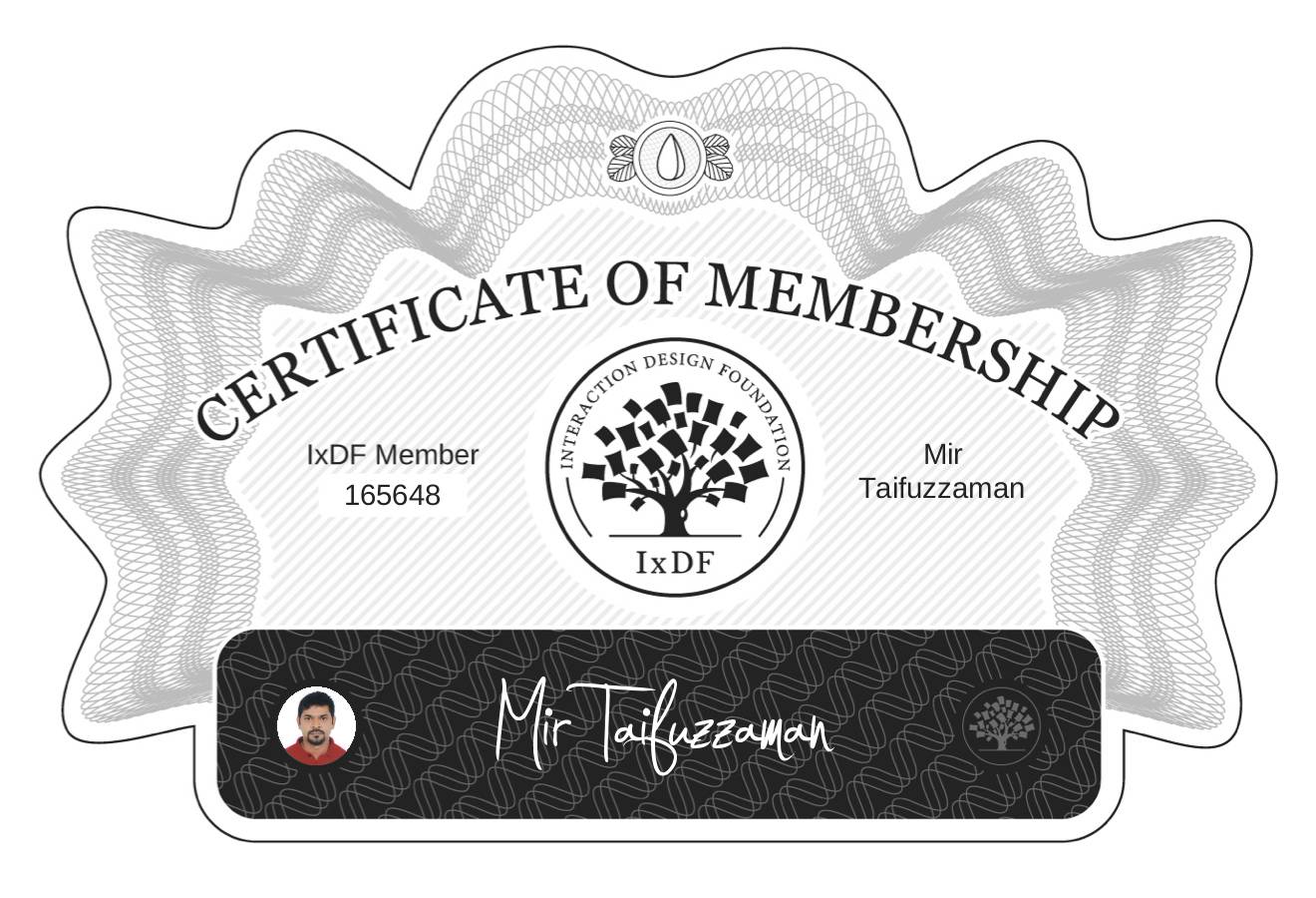 Certificate of Membership – Mir Taifuzzaman