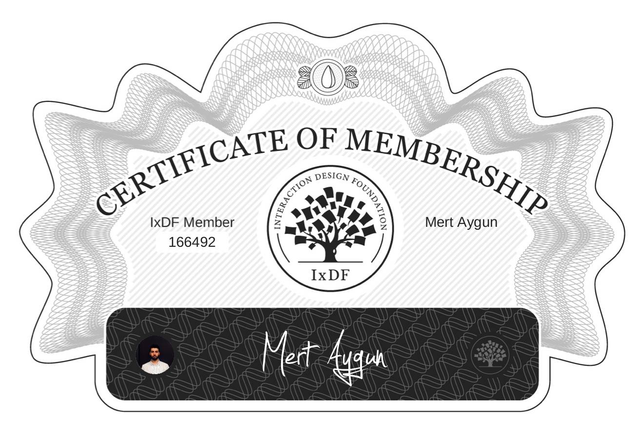Certificate of Membership – Mert Aygün