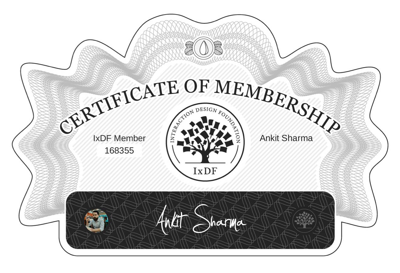 Certificate of Membership – Ankit Sharma
