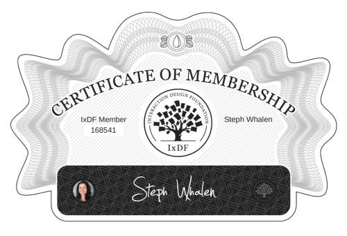 Certificate of Membership – Steph Whalen