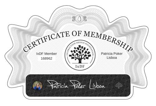 Certificate of Membership – Patricia Poker Lisboa