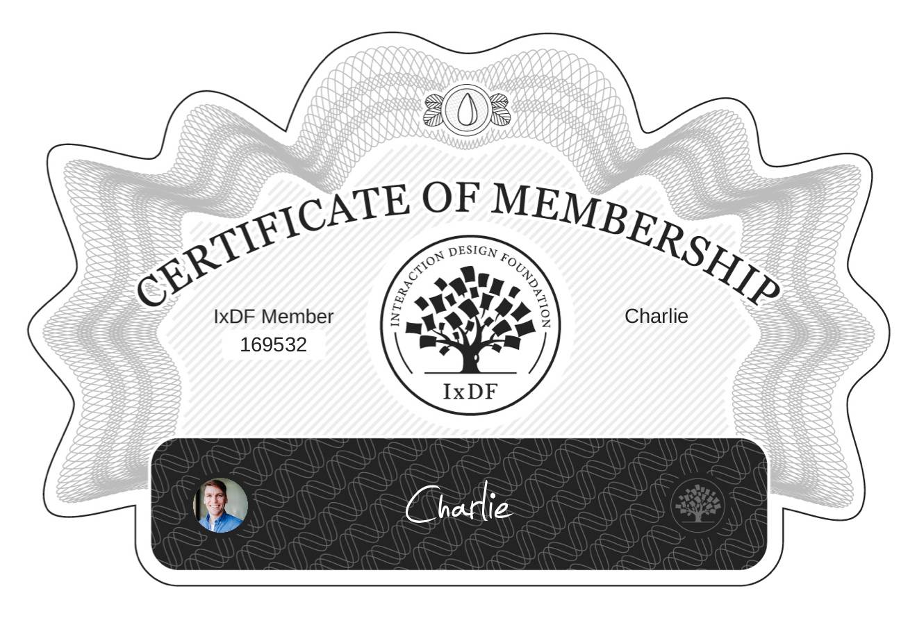 Certificate of Membership – Charlie