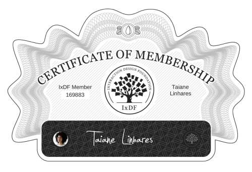 Certificate of Membership – Taiane Linhares