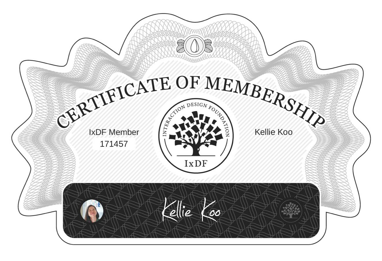 Certificate of Membership – Kellie Koo