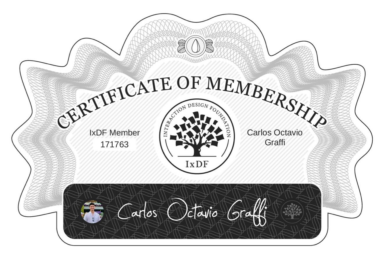 Certificate of Membership – Carlos Octavio Graffi