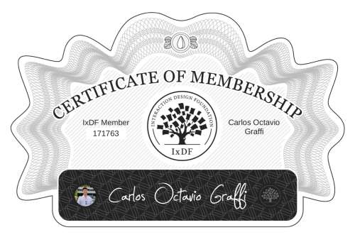 Certificate of Membership – Carlos Octavio Graffi