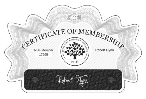 Certificate of Membership – Robert Flynn