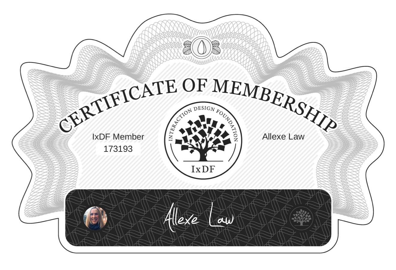 Certificate of Membership – Allexe Law