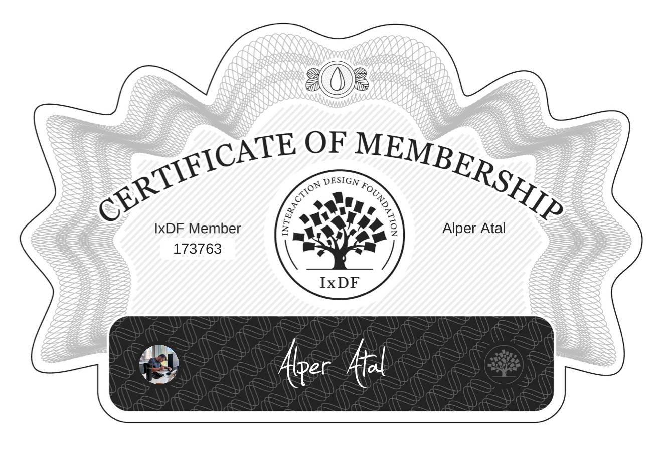 Certificate of Membership – Alper Atal