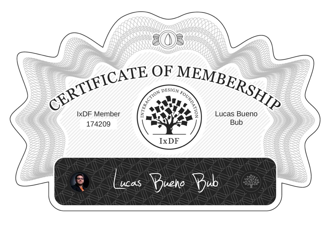 Certificate of Membership – Lucas Bueno Bub
