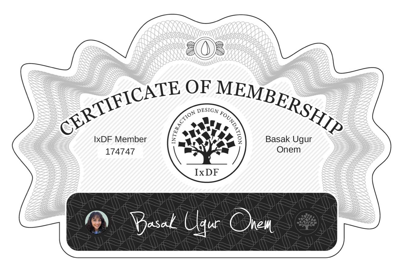 Certificate of Membership – Başak Uğur Önem
