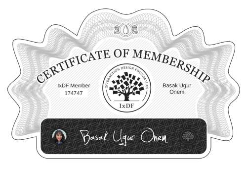 Certificate of Membership – Başak Uğur Önem