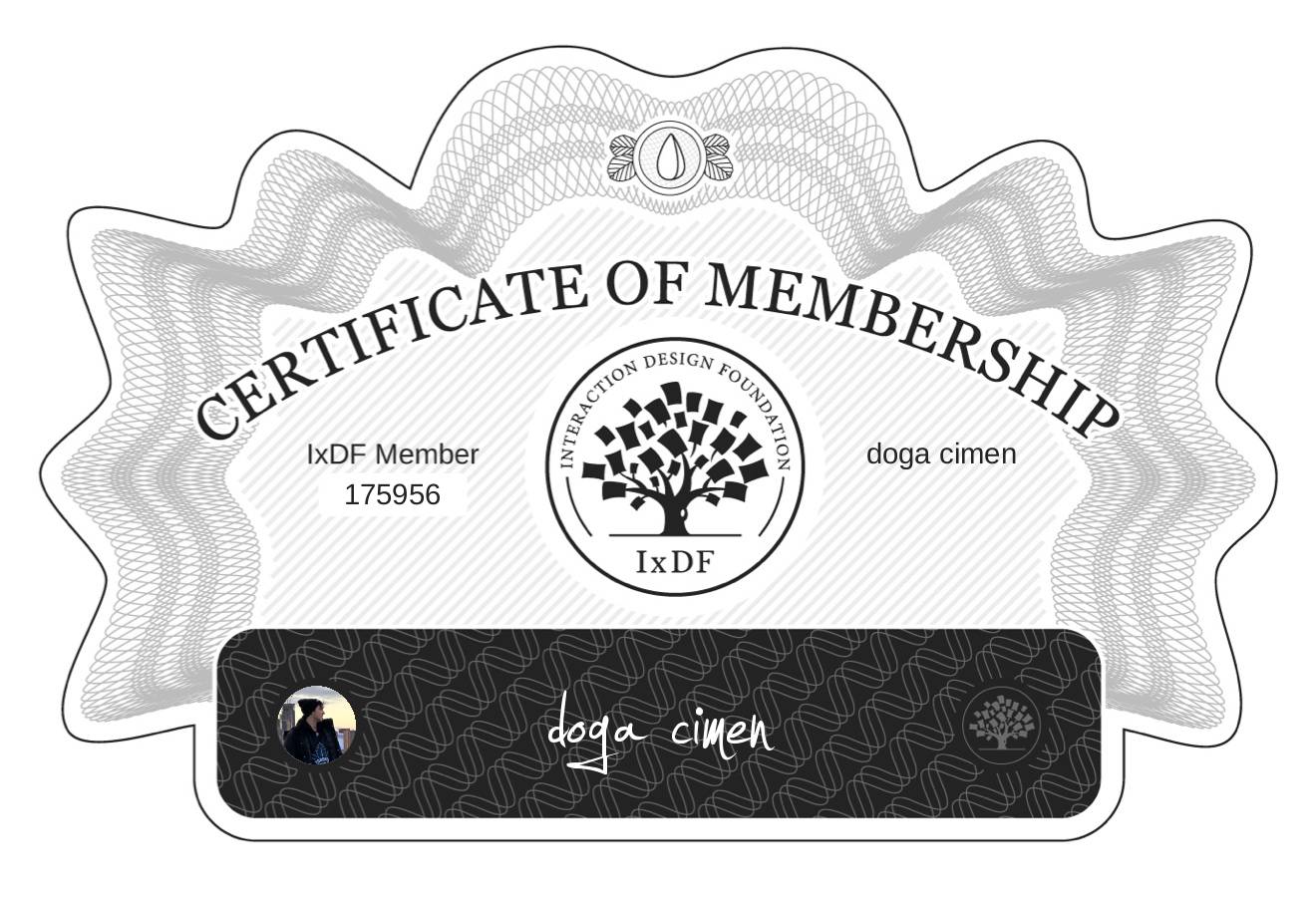 Certificate of Membership – doga cimen