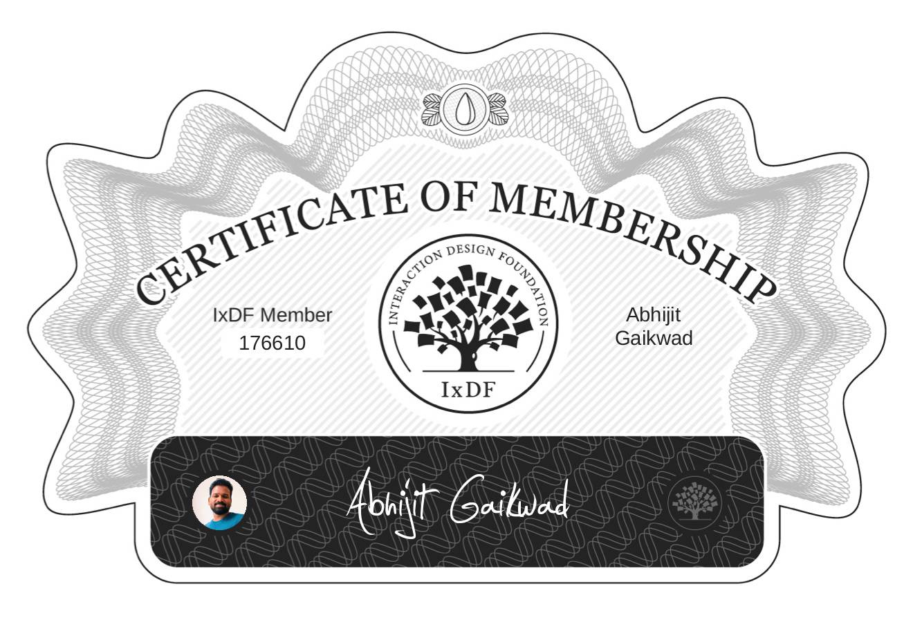 Certificate of Membership – Abhijit Gaikwad