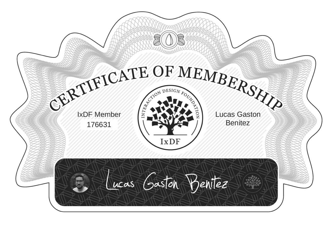 Certificate of Membership – Lucas Gastón Benitez