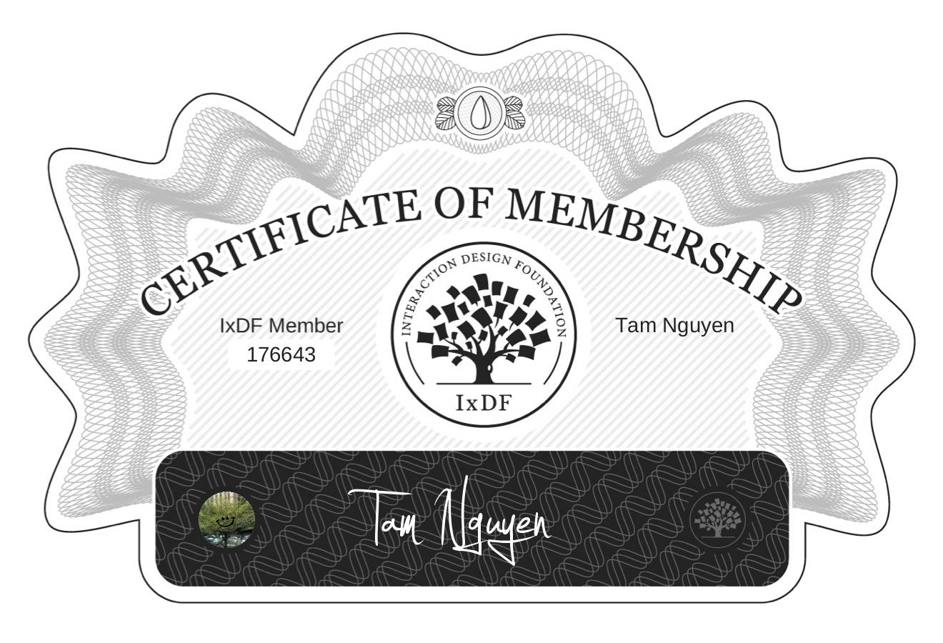 Certificate of Membership – Tam Nguyen