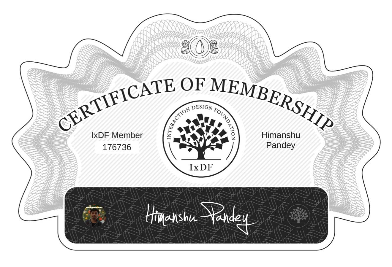 Certificate of Membership – Himanshu Pandey