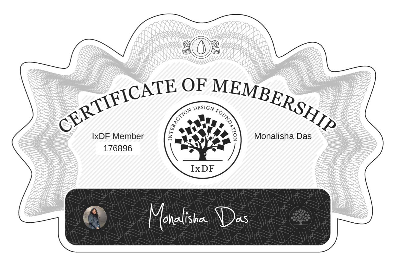 Certificate of Membership – Monalisha Das