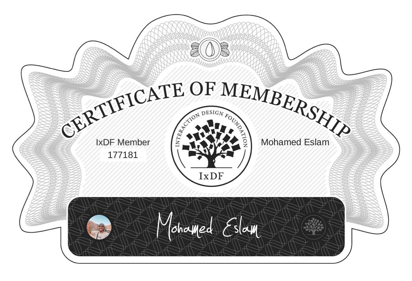 Certificate of Membership – Mohamed Eslam