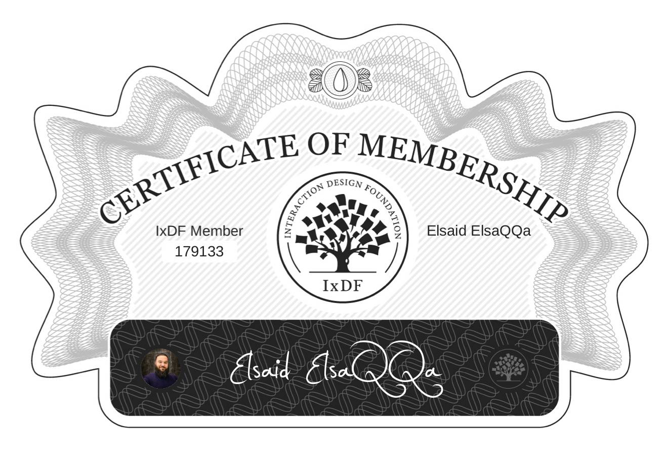 Certificate of Membership – Elsaid ElsaQQa