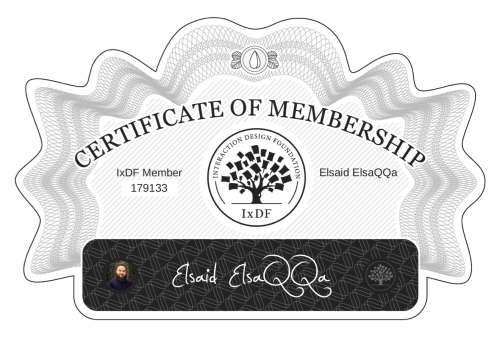 Certificate of Membership – Elsaid ElsaQQa