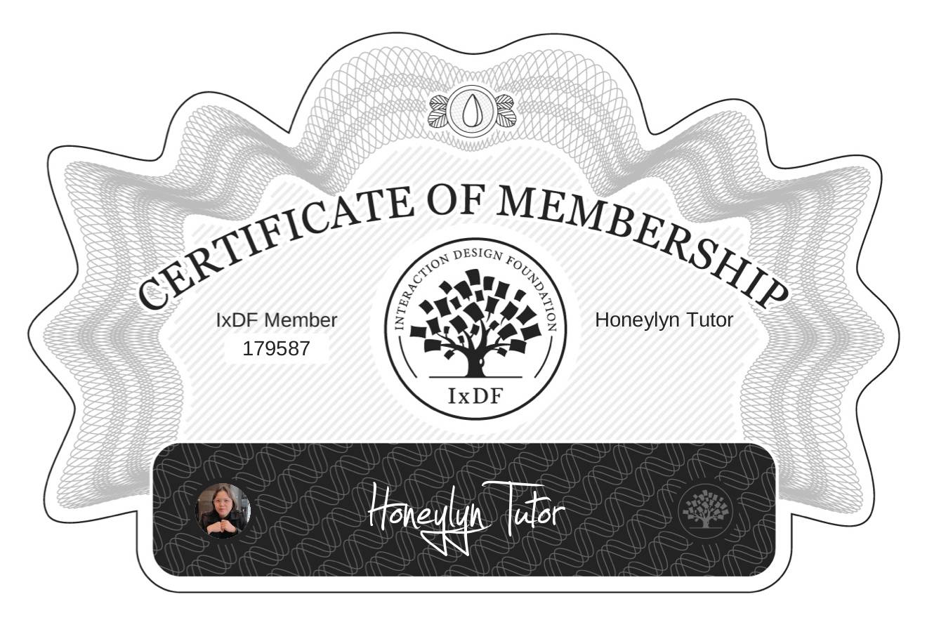 Certificate of Membership – Honeylyn Tutor
