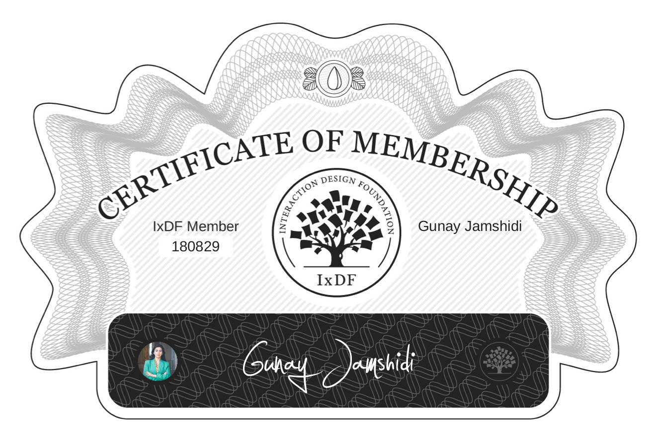 Certificate of Membership – Gunay Jamshidi