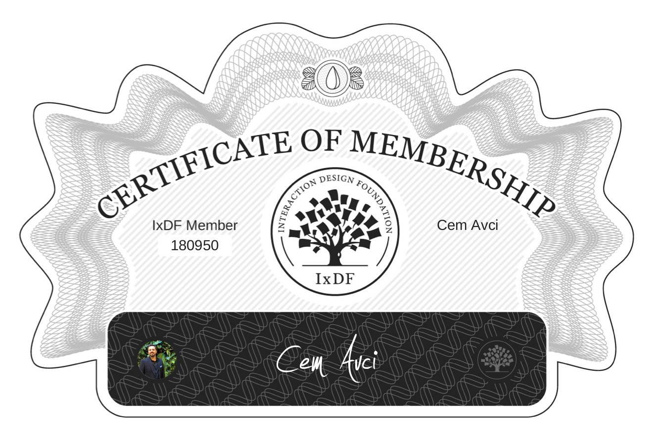 Certificate of Membership – Cem Avci