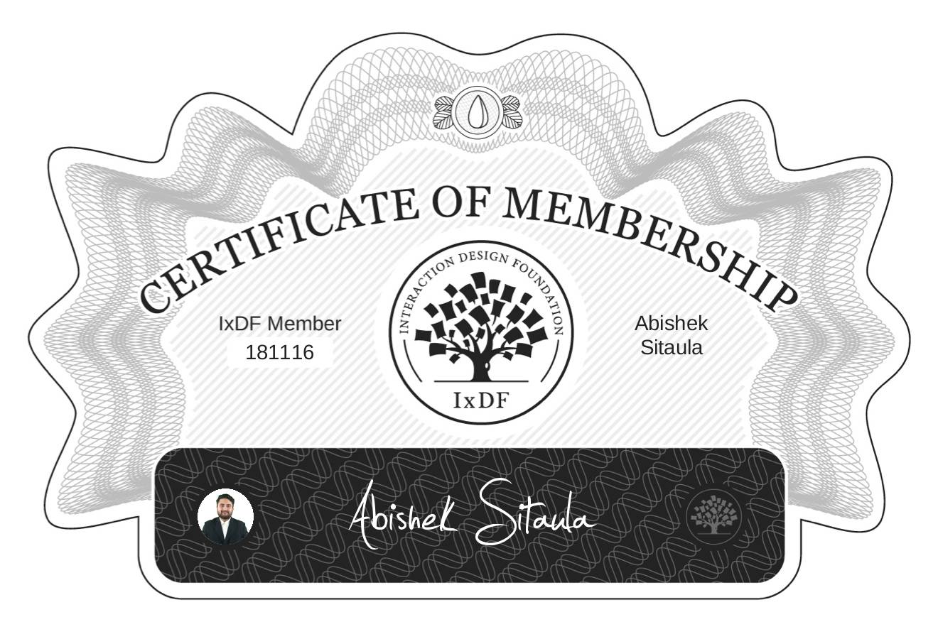 Certificate of Membership – Abishek Sitaula