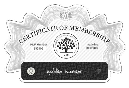 Certificate of Membership – madeline heavener