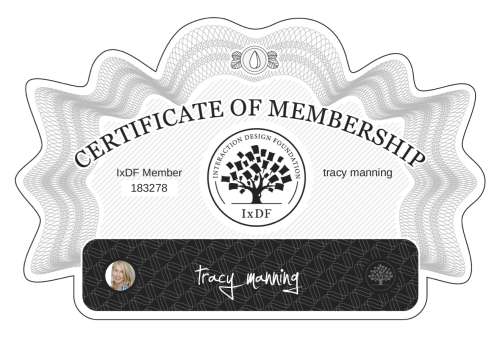 Certificate of Membership – tracy manning