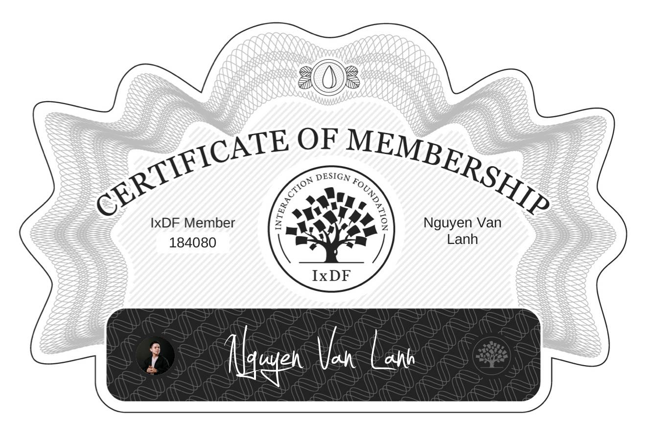 Certificate of Membership – Nguyen Van Lanh