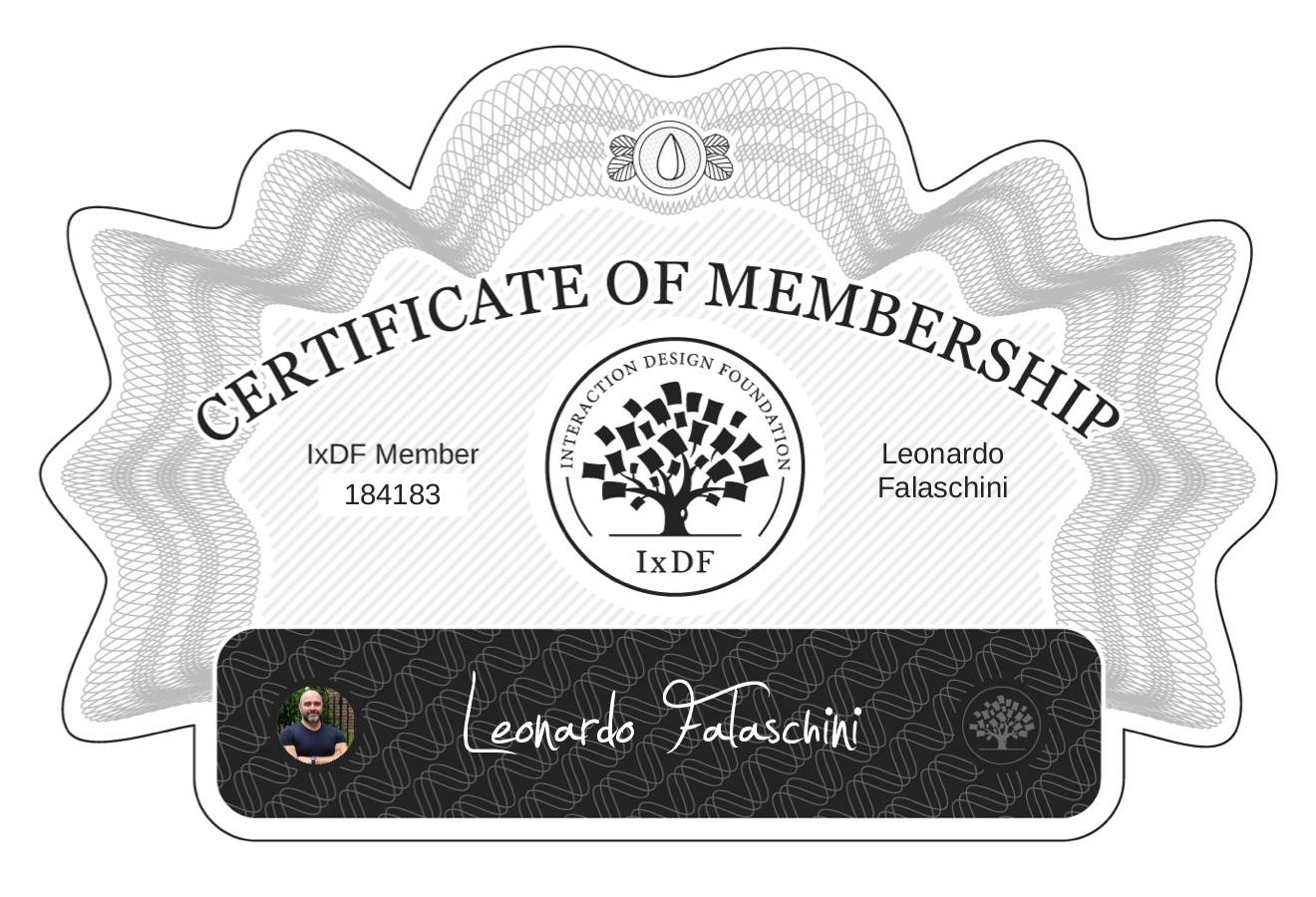 Certificate of Membership – Leonardo Falaschini