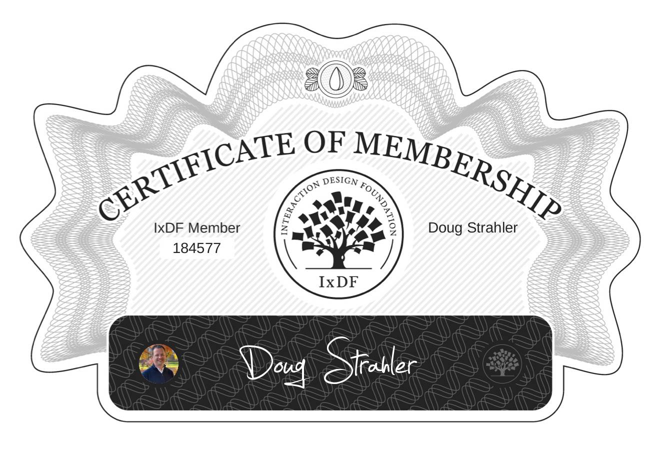 Certificate of Membership – Doug Strahler
